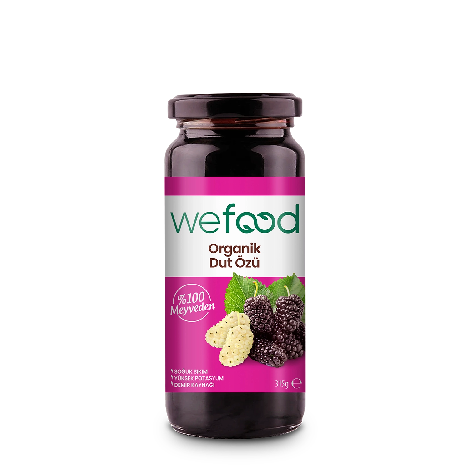 Wefood Organik Dut Özü 315 gr (Soğuk Sıkım)