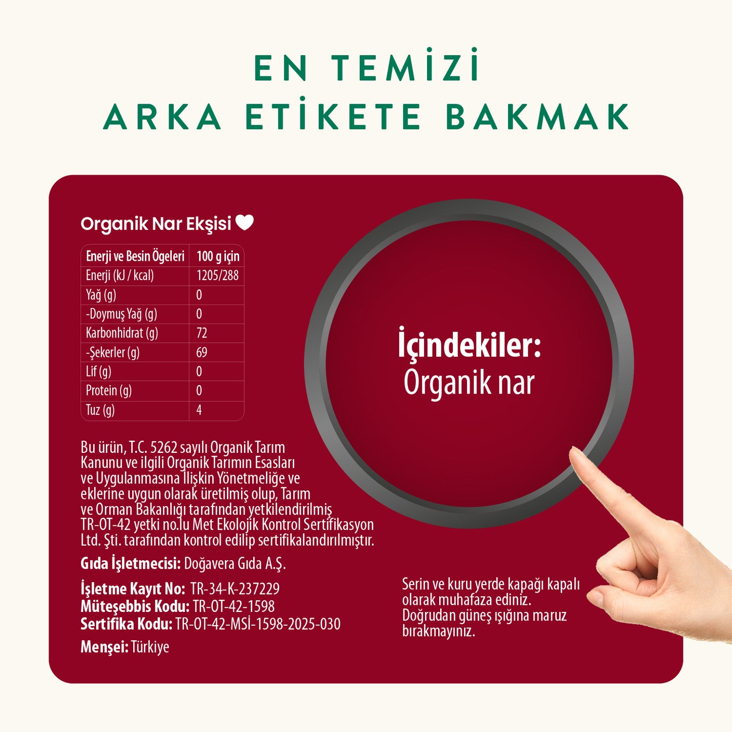 Wefood Organik Nar Ekşisi 350 gr