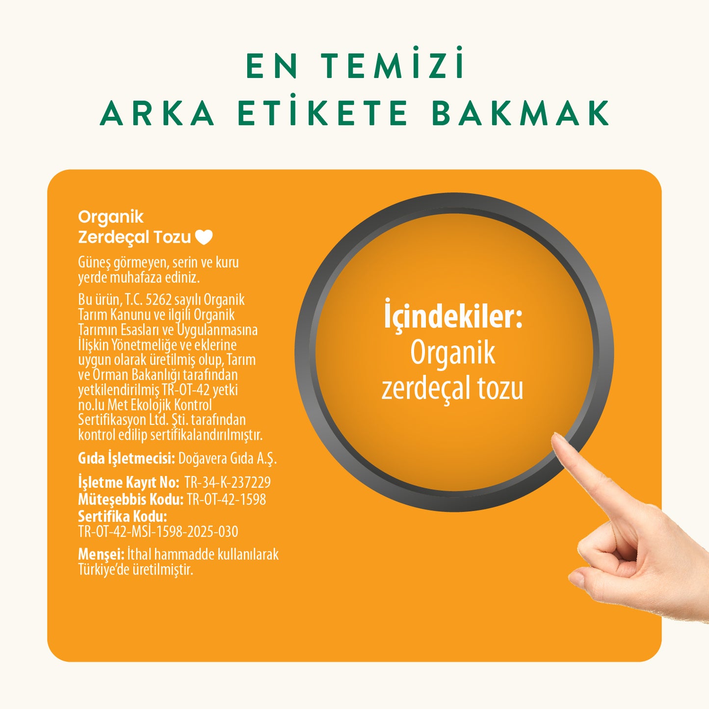Wefood Organik Zerdeçal Tozu 55 gr