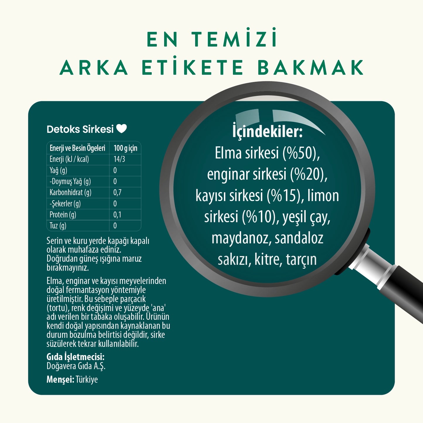 Wefood Detoks Sirkesi 250 ml