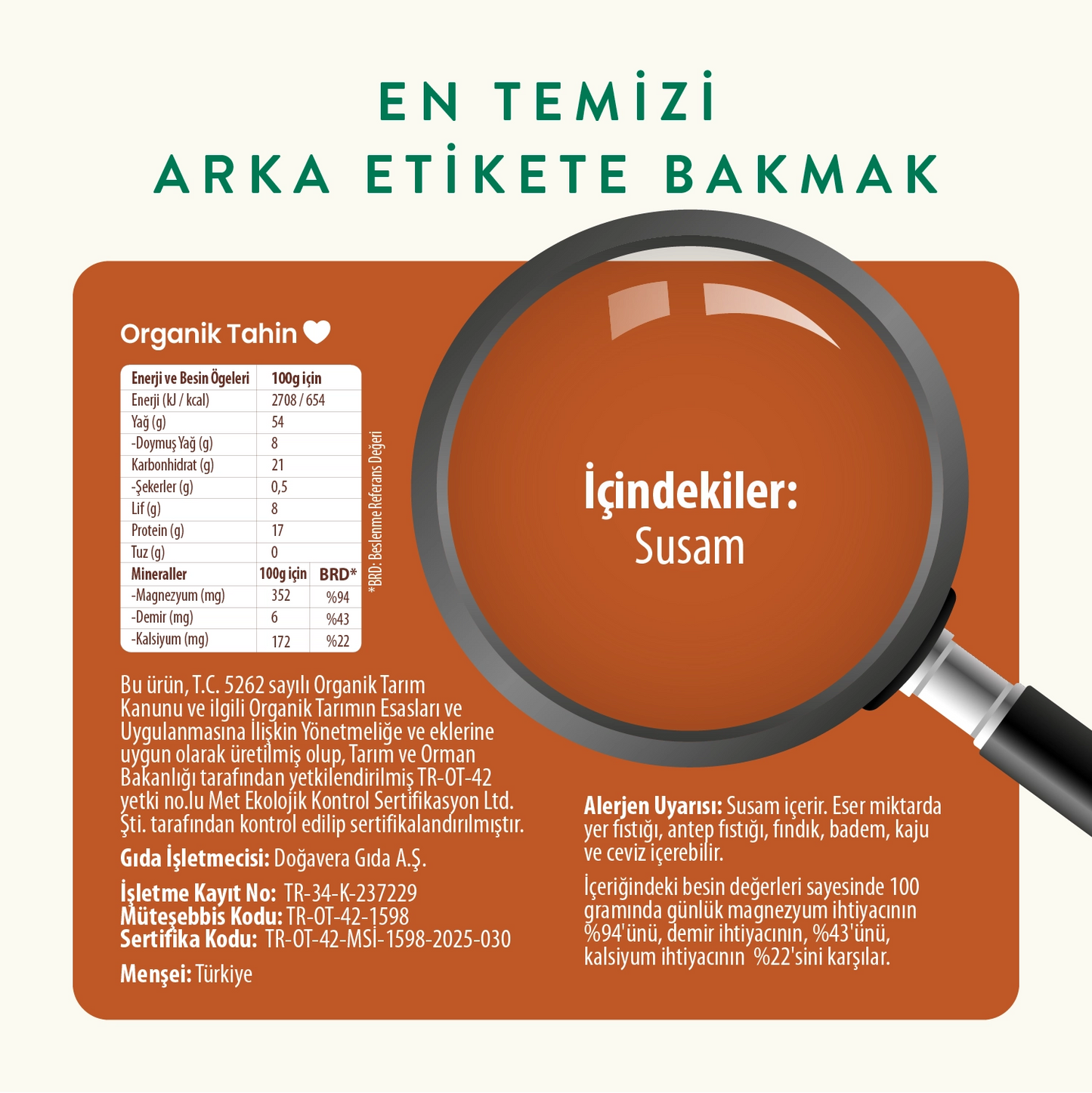 Wefood Organik Tahin 300 gr