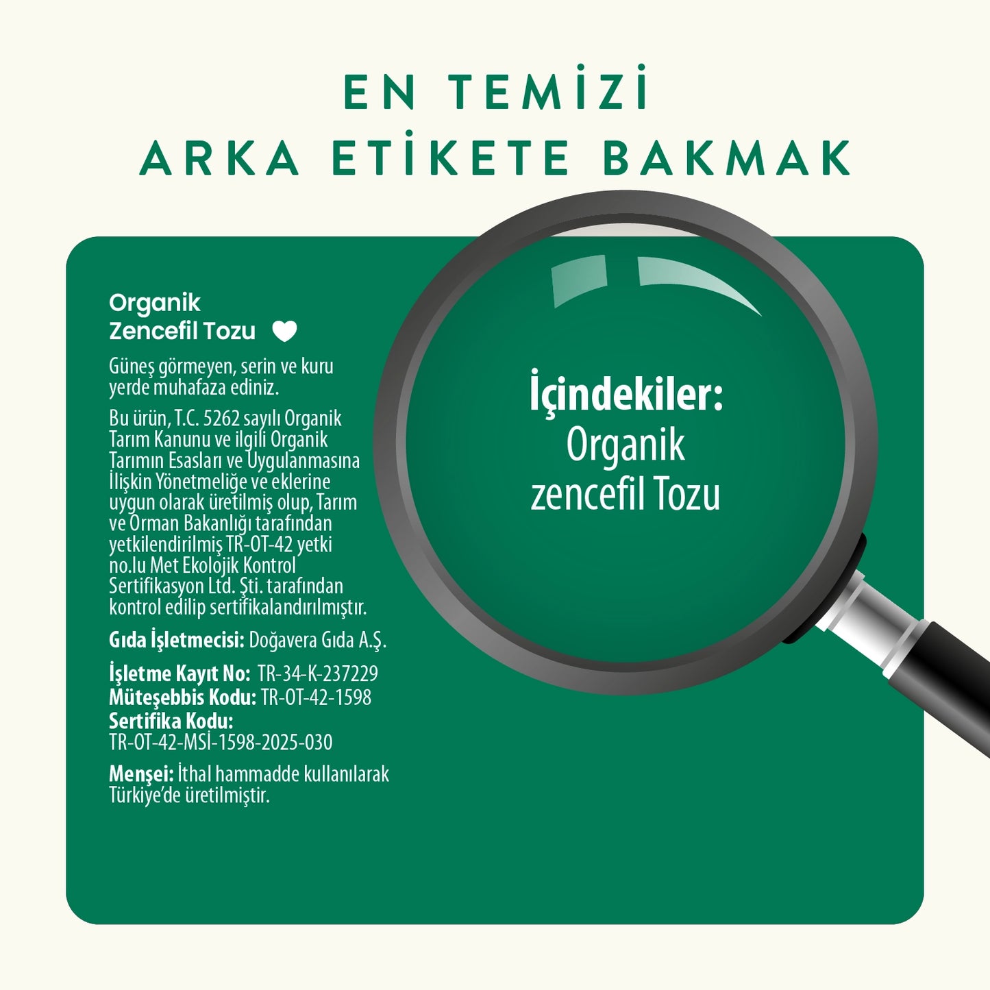 Wefood Organik Zencefil Tozu 45 gr