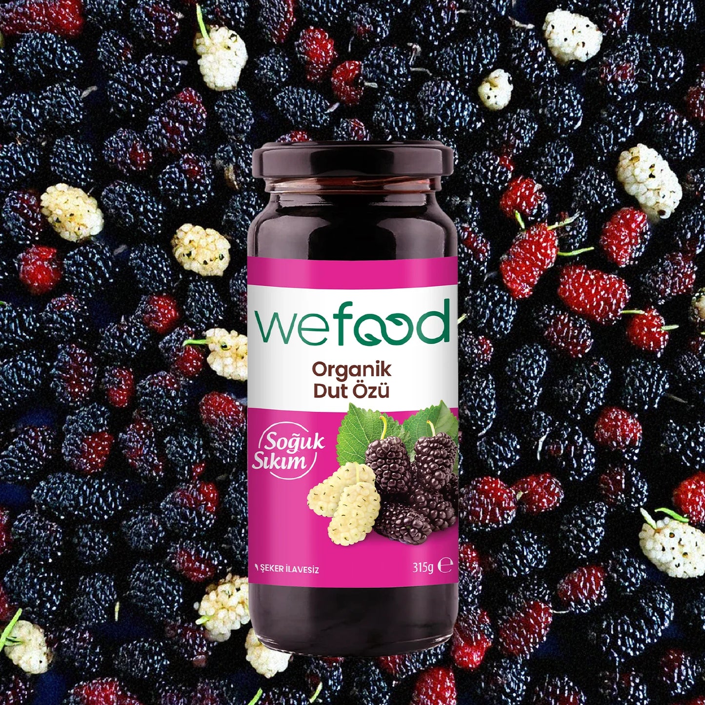 Wefood Organik Dut Özü 315 gr (Soğuk Sıkım)