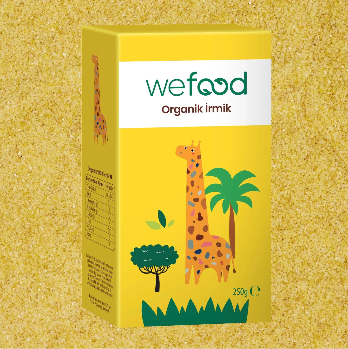 Wefood Kids Organik İrmik 250 gr 3'lü
