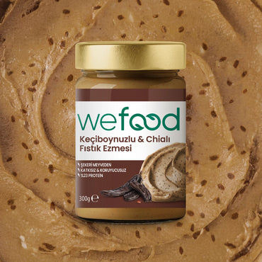 Wefood Keçiboynuzlu & Chialı Fıstık Ezmesi 300 g 3'lü
