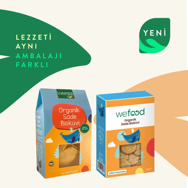 Wefood Kids Organik Sade Bisküvi 50 gr (Tereyağlı)