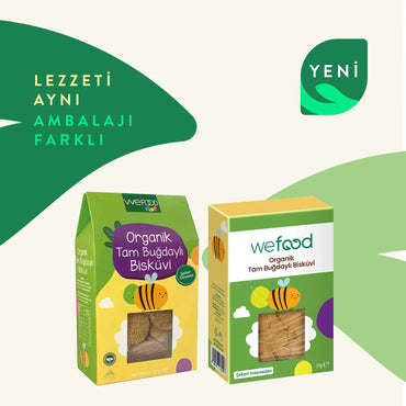 Wefood Kids Organik Tam Buğdaylı Bisküvi 55 gr