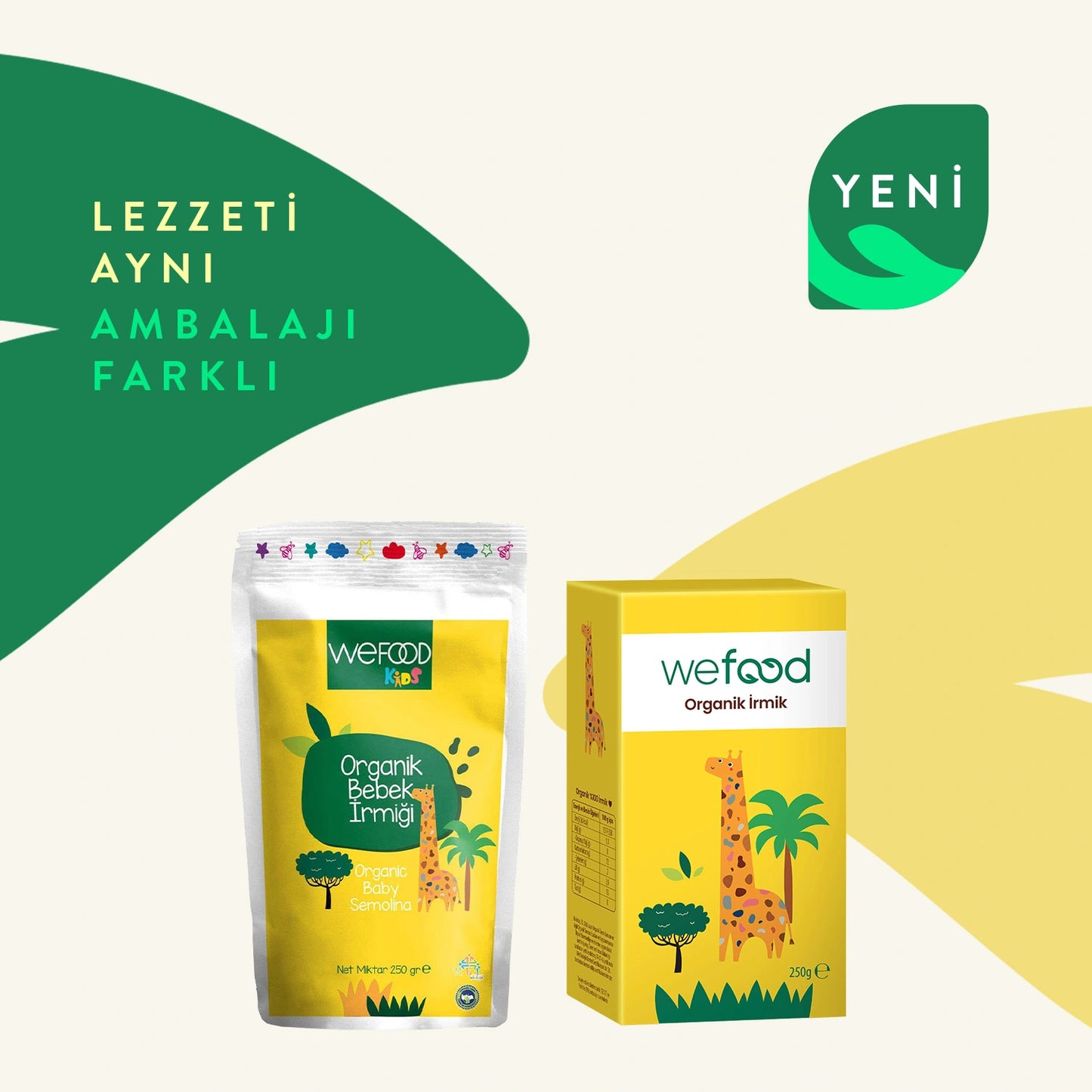 Wefood Kids Organik İrmik 250 gr 3'lü