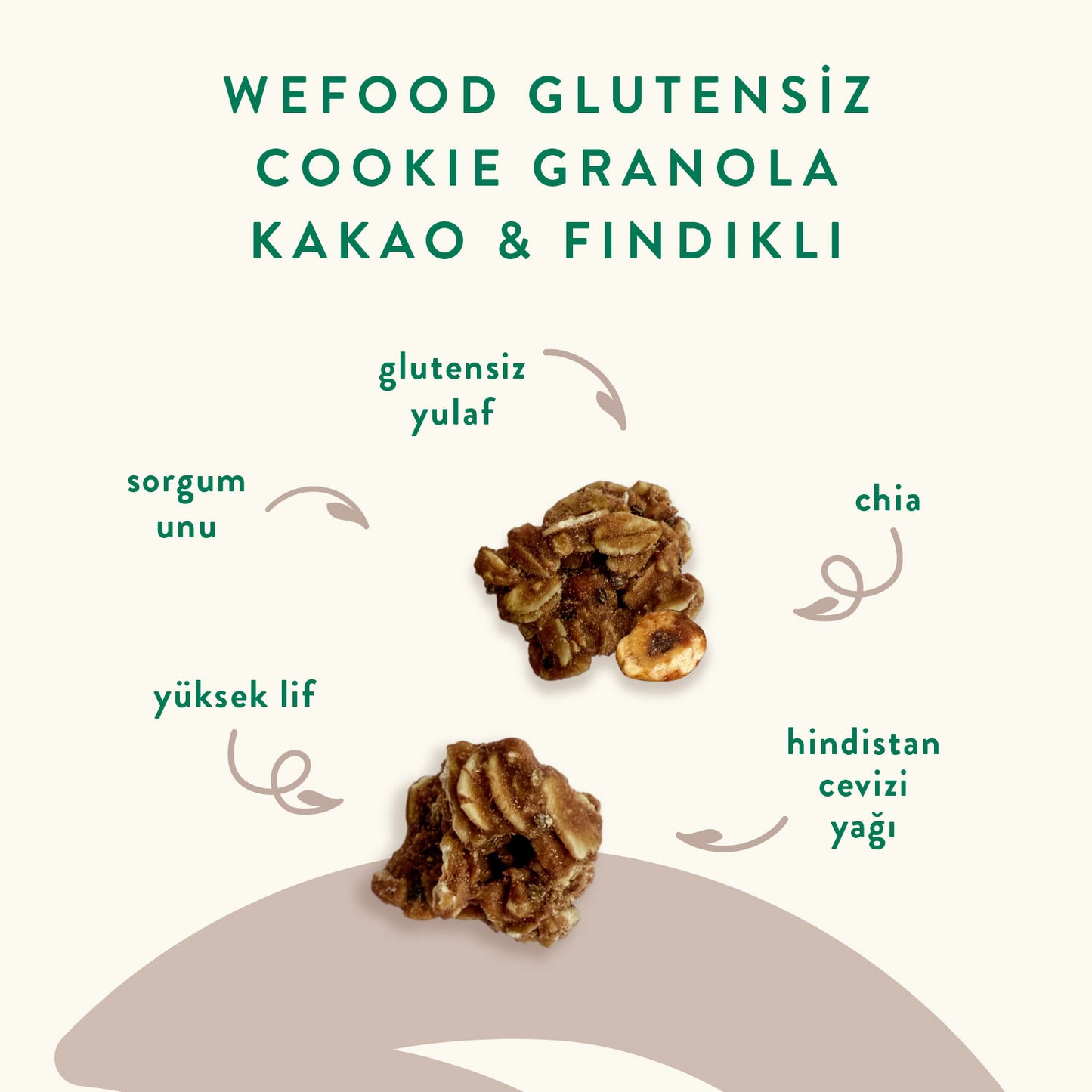 Glutensiz Granola Kakao & Fındıklı 250 gr