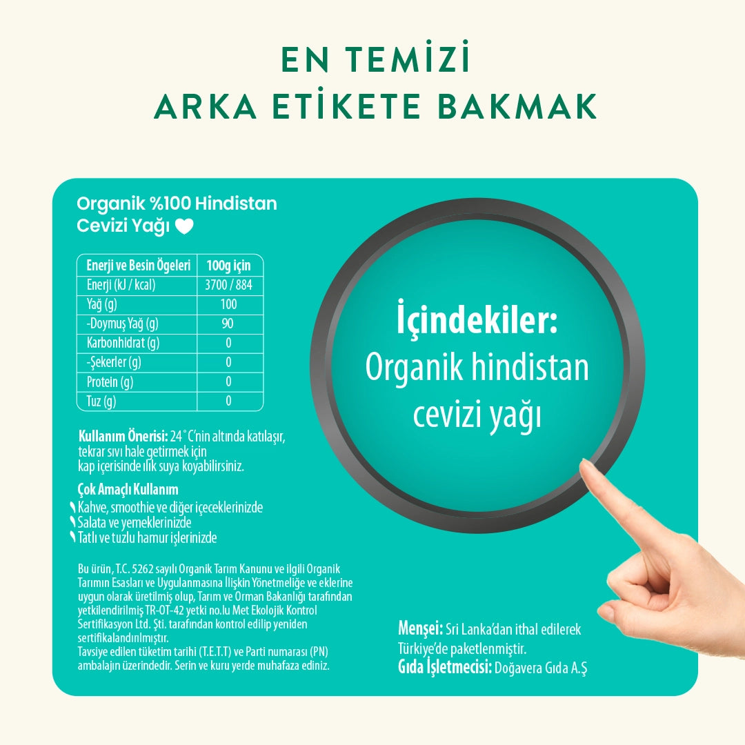 Wefood Organik Hindistan Cevizi Yağı 250 ml