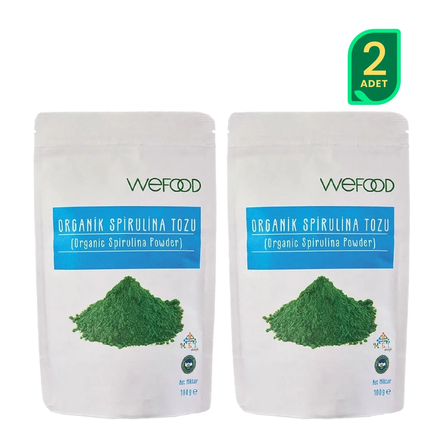 Wefood Spirulina Tozu 100 gr 2'li