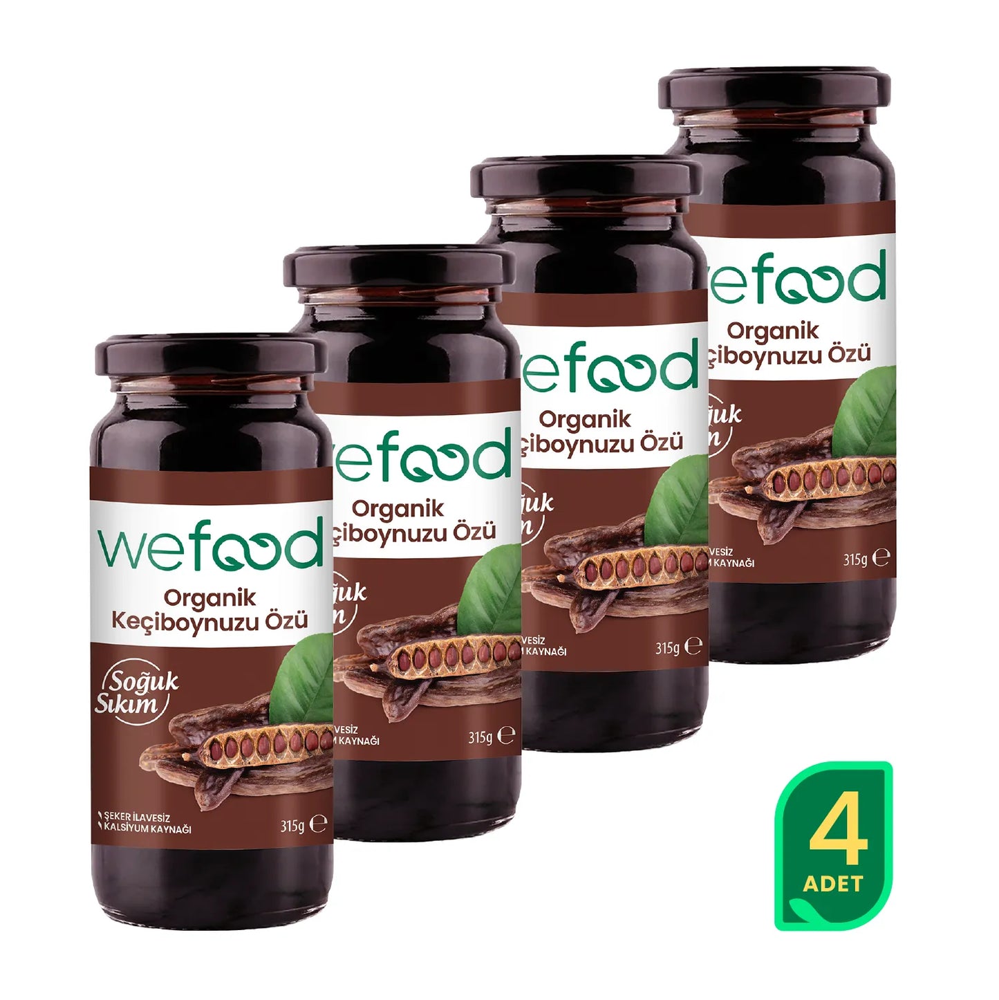 Wefood Organik Keçiboynuzu Özü 315 gr 4'lü
