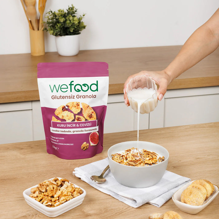 Wefood Glutensiz Granola Kuru İncir & Cevizli 250 gr 3'lü