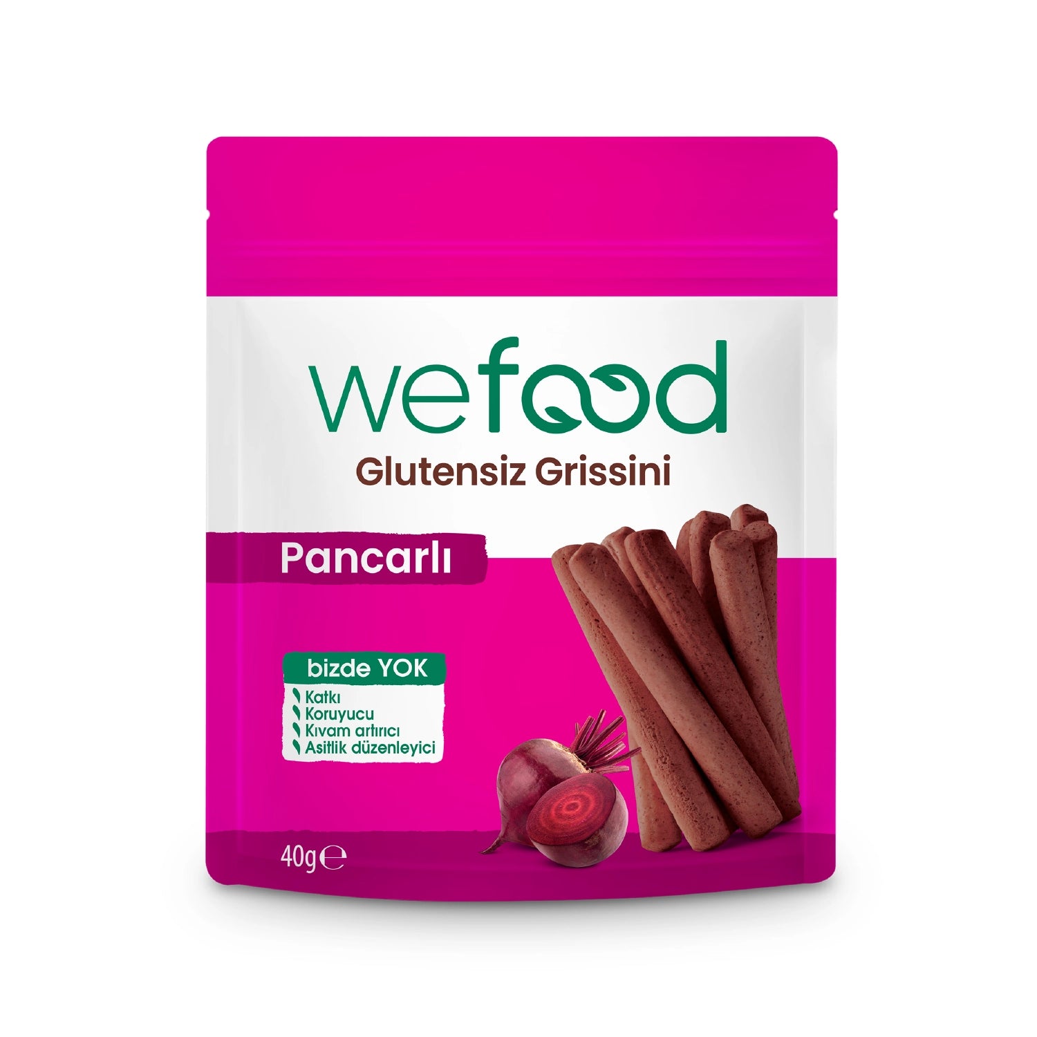Wefood Glutensiz Grissini Pancarlı 40 g