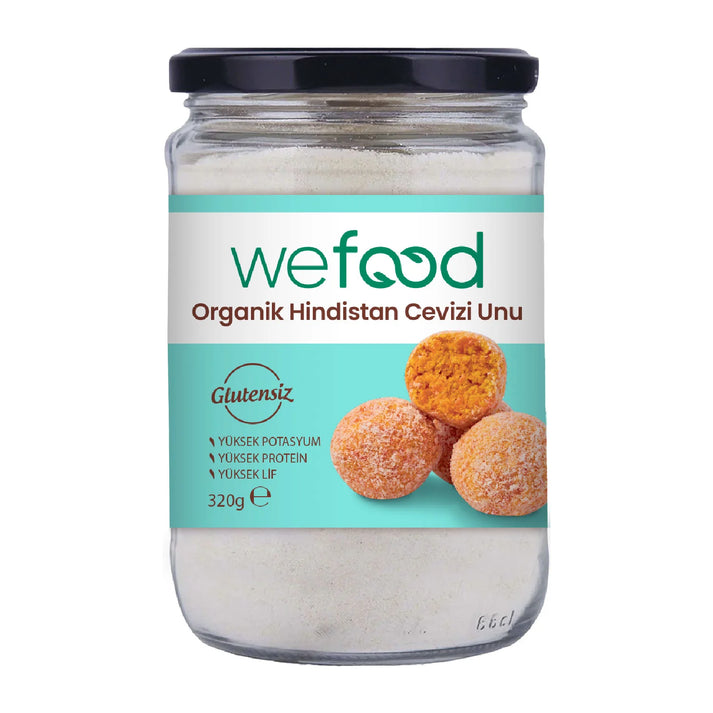 Wefood Organik Glutensiz Hindistan Cevizi Unu 320 gr (Organik Sertifikalı)