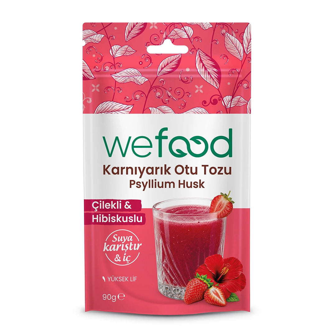 Wefood Hibiskus & Çilekli Karnıyarık Otu Tozu 90 g