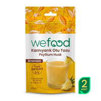 Wefood Ananaslı Karnıyarık Otu (Psyllium) Tozu 90 g 2'li