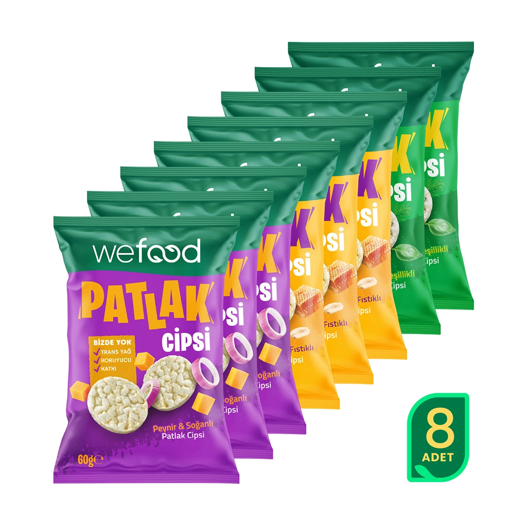 Wefood Patlak Cips Deneme Paketi 60 g 8'li
