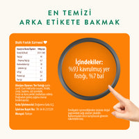 Wefood Şekersiz Ham Ballı Fıstık Ezmesi 300 gr (Fıstık Parçacıklı)