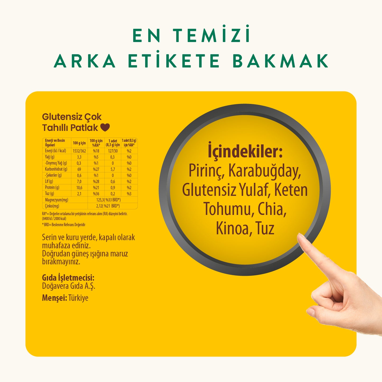 Wefood Çok Tahıllı Patlak 100 gr