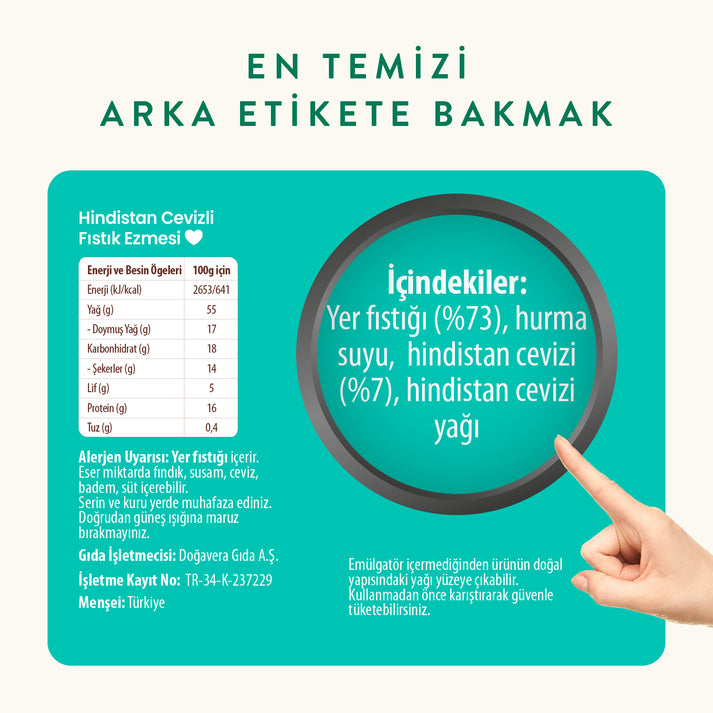 Wefood Hindistan Cevizli Fıstık Ezmesi 300 gr