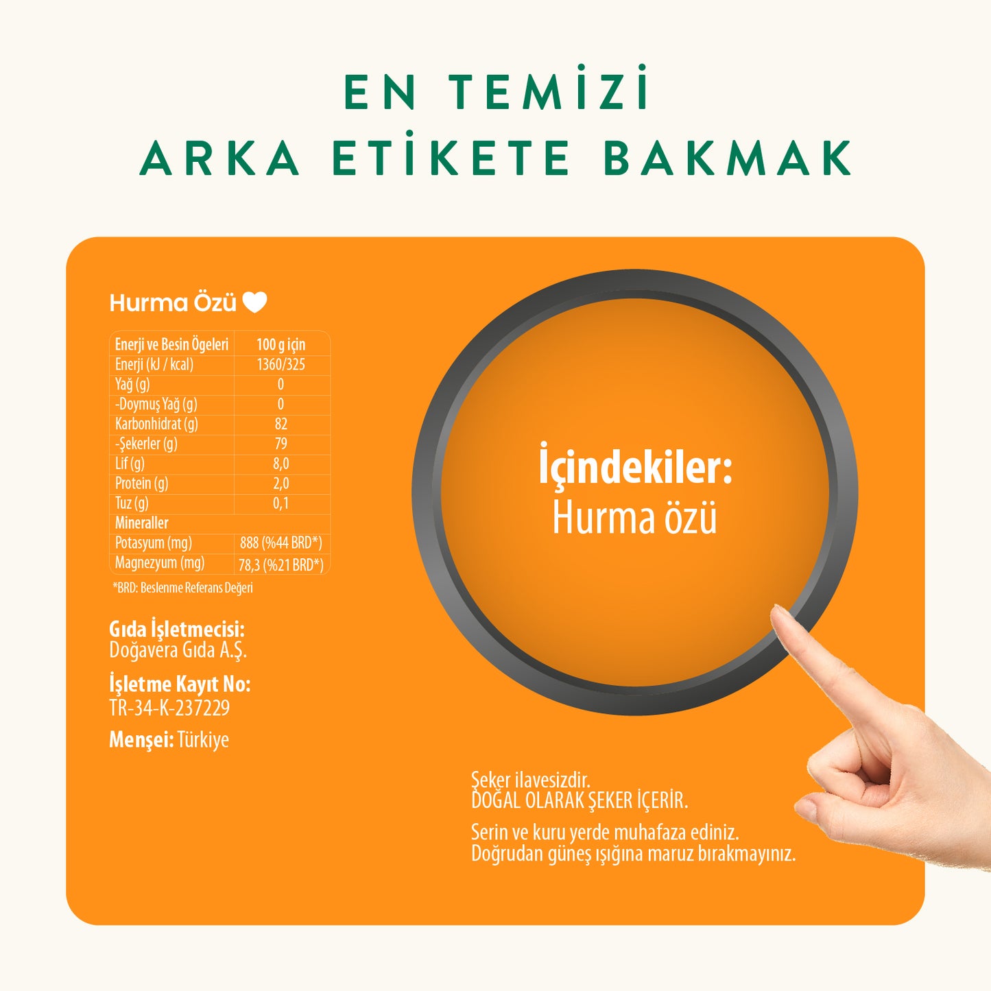 Wefood Hurma Özü 315 gr (Soğuk Sıkım)
