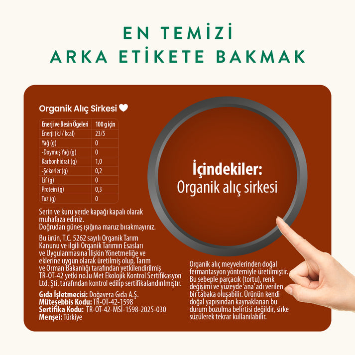 Wefood Organik Alıç Sirkesi 500 ml