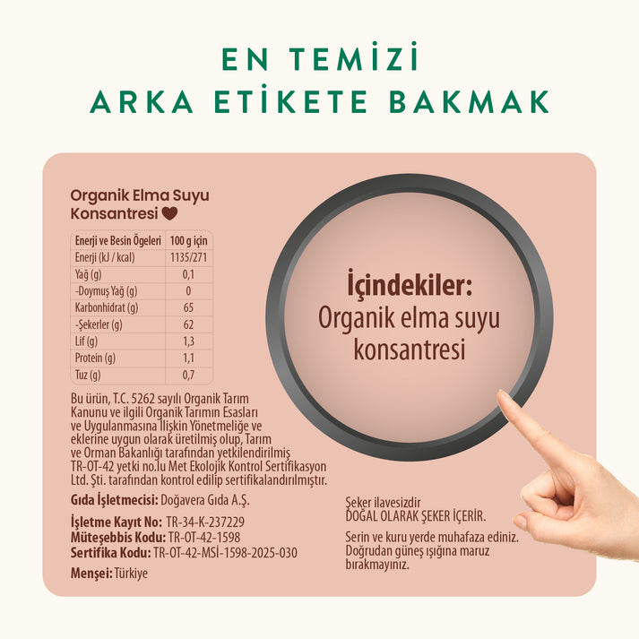 Wefood Organik Elma Suyu Konsantresi 340 gr