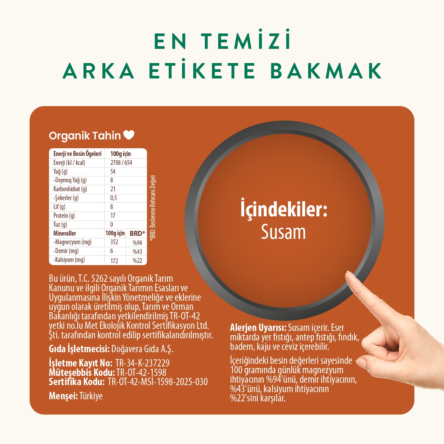 Wefood Organik Tahin 600 gr
