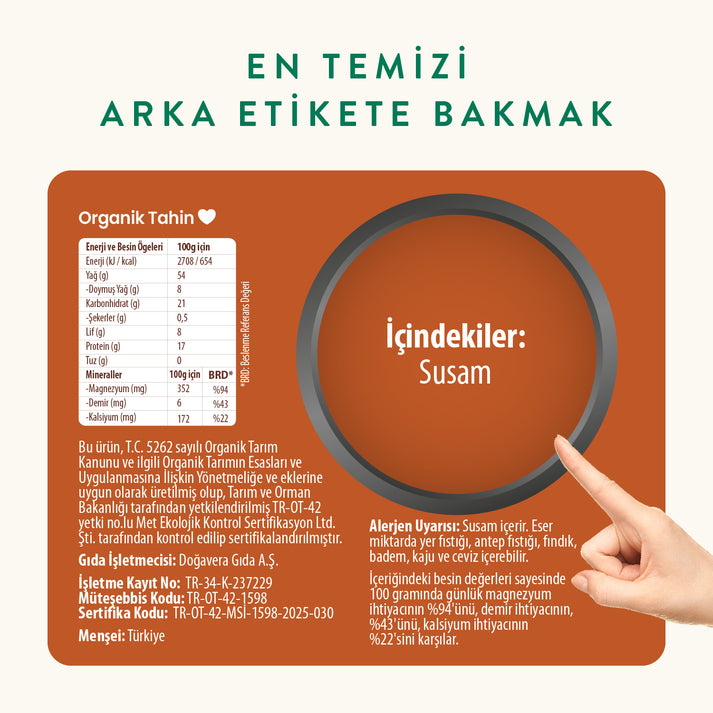 Wefood Organik Tahin 600 gr