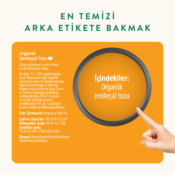 Wefood Organik Zerdeçal Tozu 55 gr