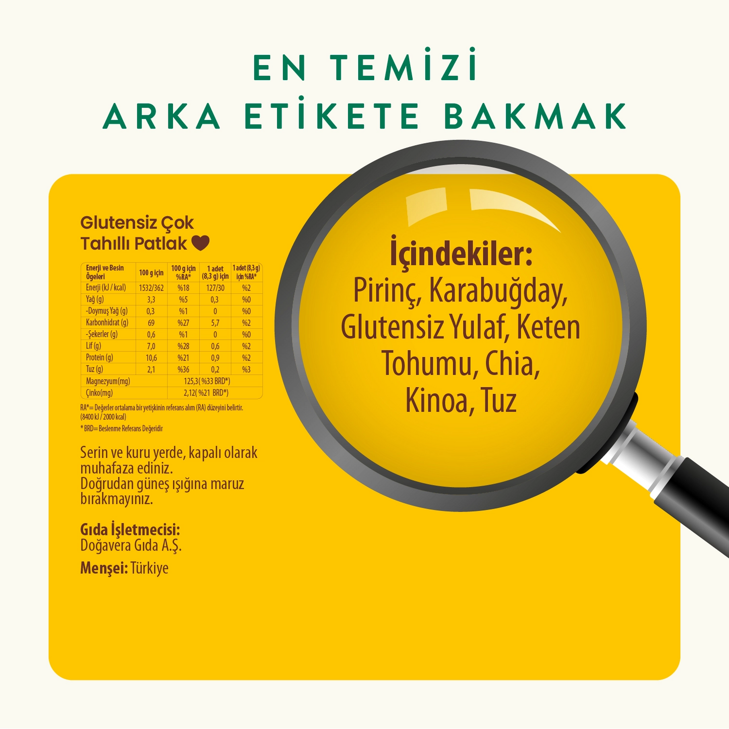 Wefood Çok Tahıllı Patlak 100 gr