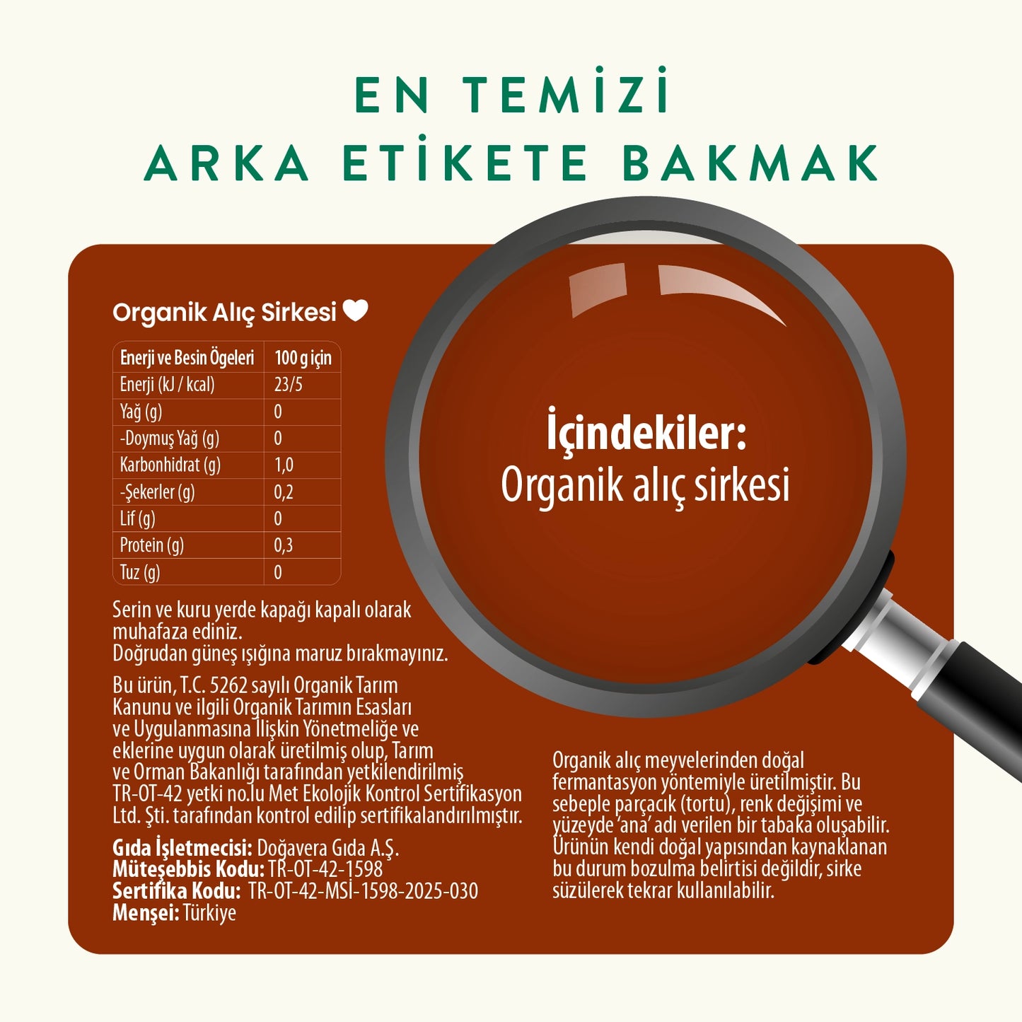 Wefood Organik Alıç Sirkesi 500 ml