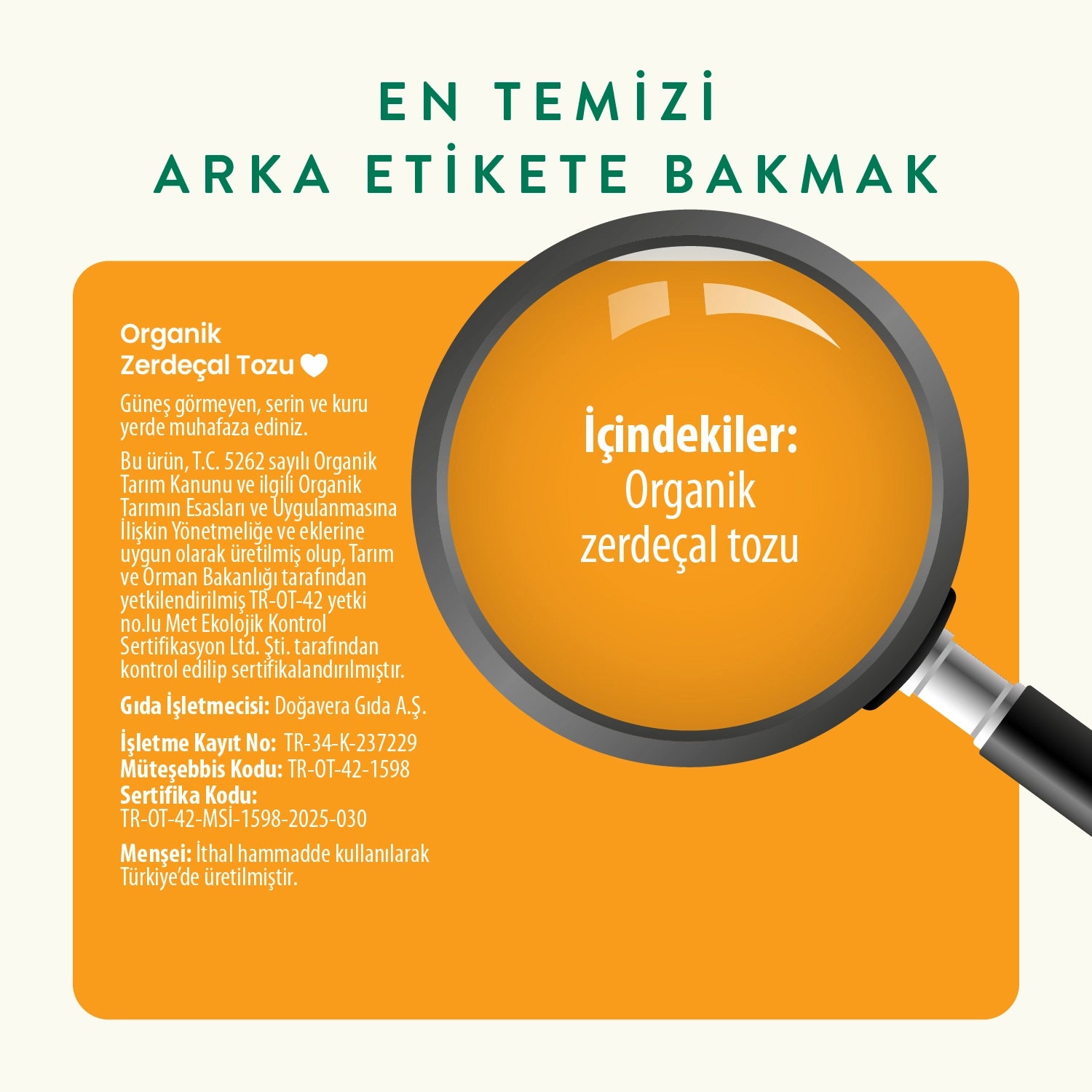 Wefood Organik Zerdeçal Tozu 55 gr