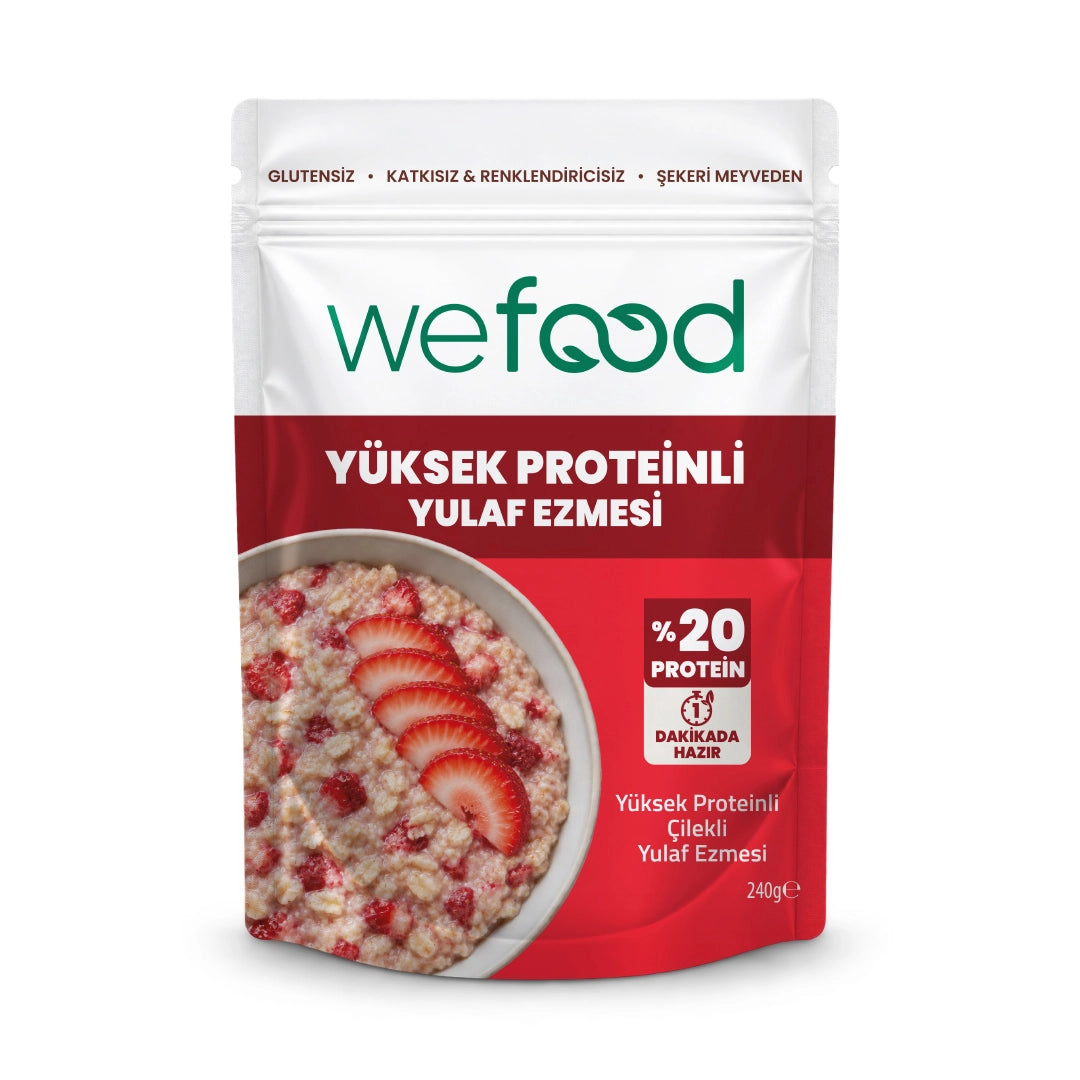 Wefood Yüksek Proteinli Çilekli Yulaf Ezmesi 240 gr