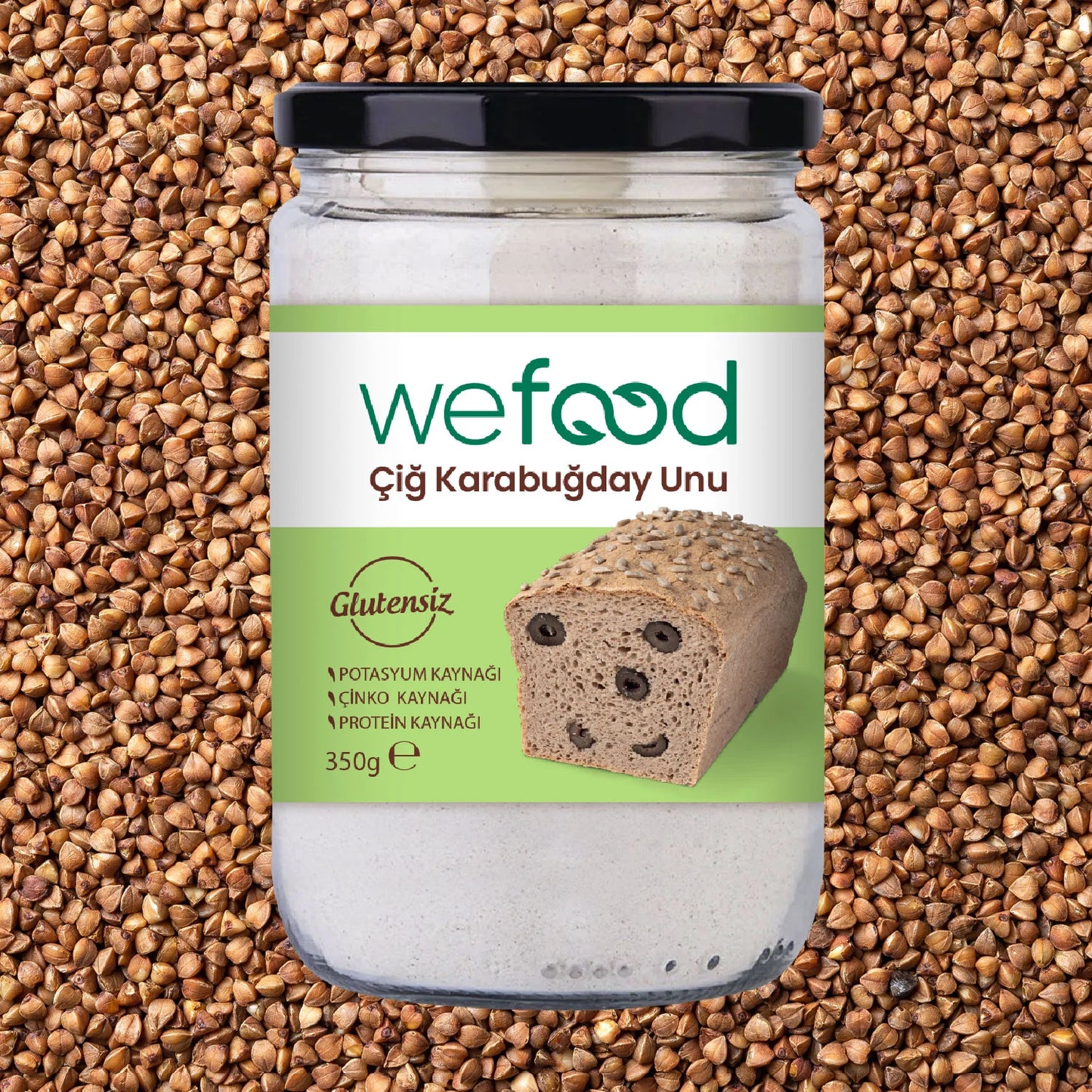 Wefood Glutensiz Çiğ Karabuğday Unu 350 gr