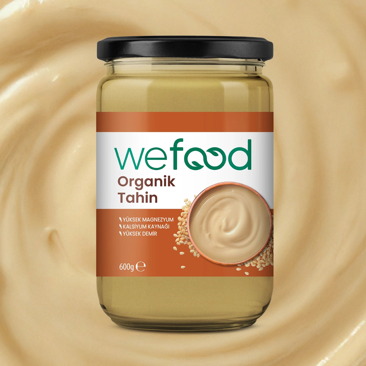 Wefood Organik Tahin 600 gr 3'lü