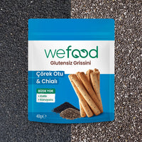 Wefood Glutensiz Grissini Çörekotu & Chia 40 g 3'lü