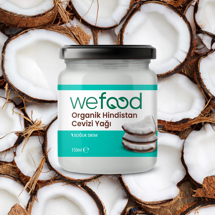 Wefood Organik Hindistan Cevizi Yağı 150 ml (Soğuk Sıkım)