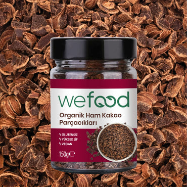 Wefood Organik Ham Kakao Parçacıkları 150 gr (Kakao Nibs)