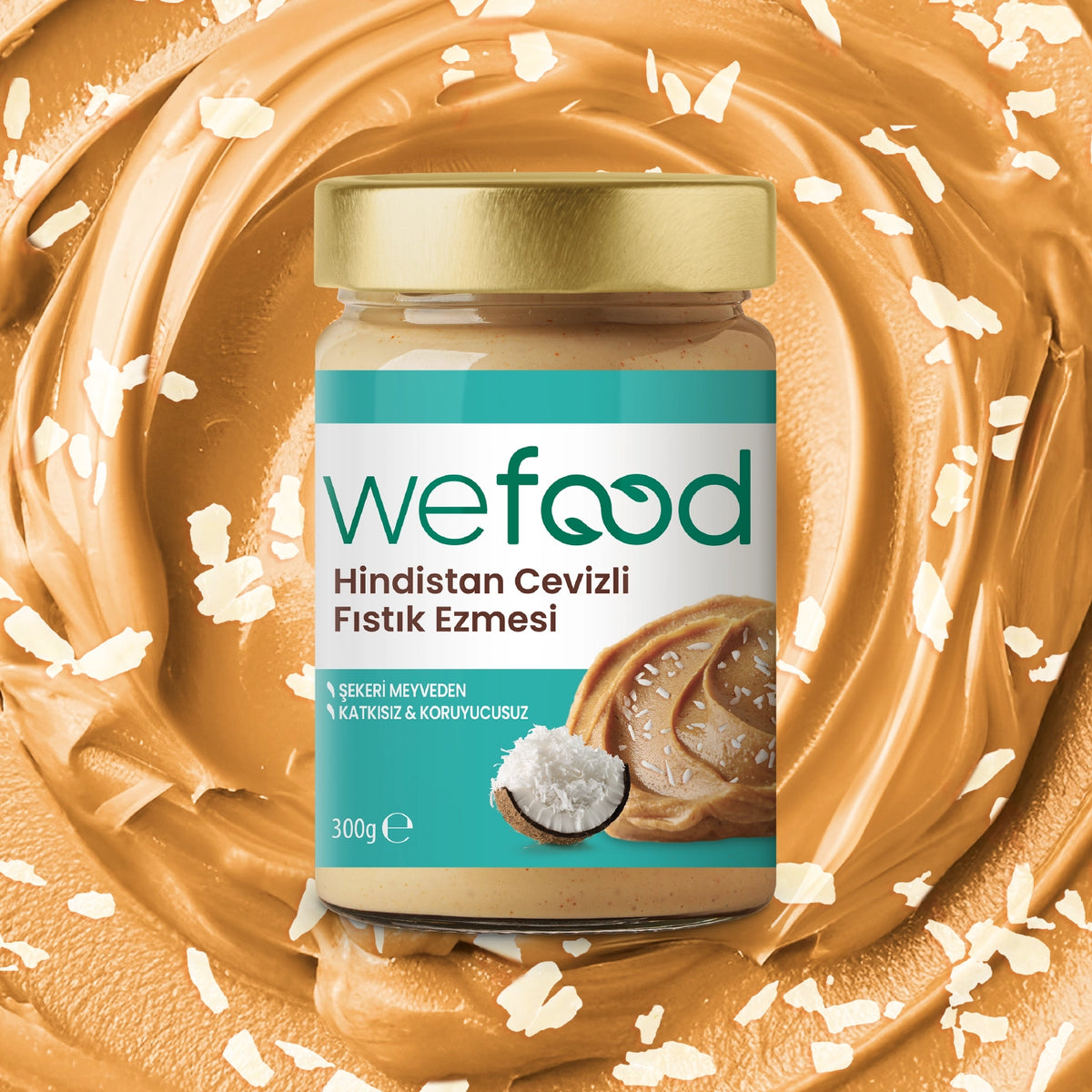 Wefood Hindistan Cevizli Fıstık Ezmesi 300 gr