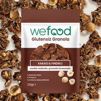 Wefood Glutensiz Granola Kakao & Fındıklı 250 gr 3'lü