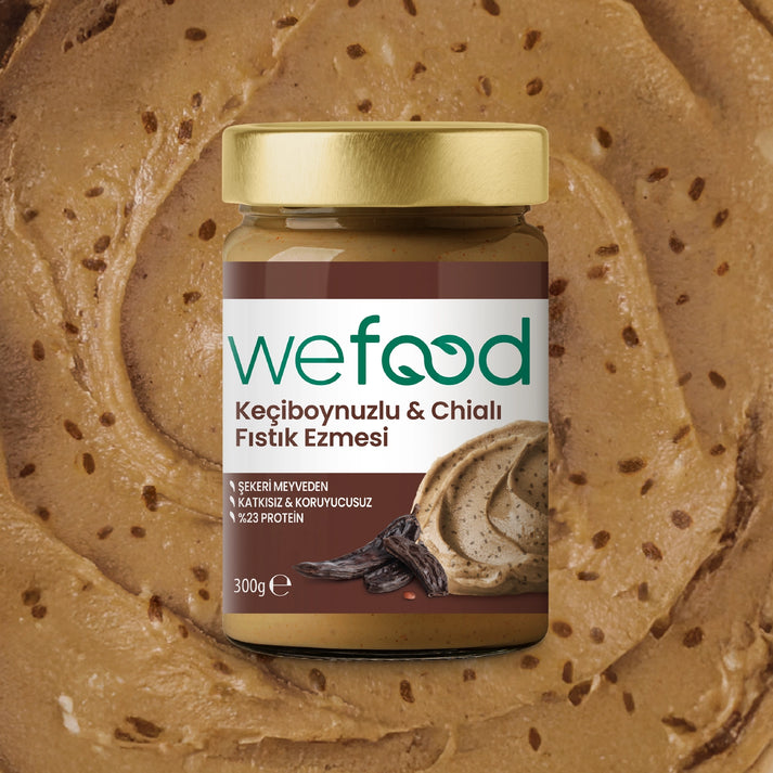 Wefood Keçiboynuzlu & Chialı Fıstık Ezmesi 300 g