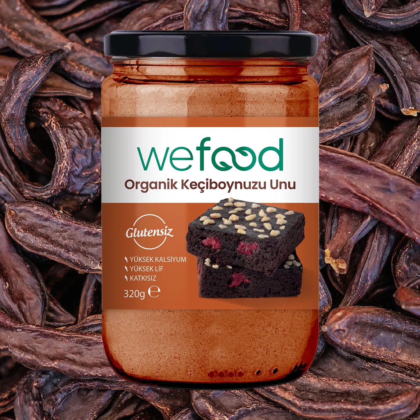 Wefood Organik Glutensiz Keçiboynuzu Unu 320 gr