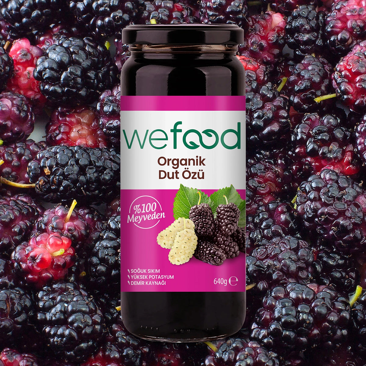 Wefood Organik Dut Özü 315 gr (Soğuk Sıkım)