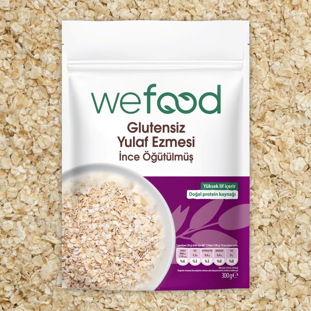 Wefood İnce Öğütülmüş Glutensiz Yulaf Ezmesi 300 gr 3'lü