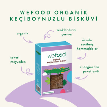 Wefood Kids Organik Keçiboynuzlu Bisküvi 55 gr 3'lü