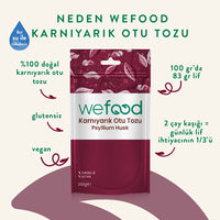 Wefood Karnıyarık Otu (Psyllium) Tozu 200 gr 2'li