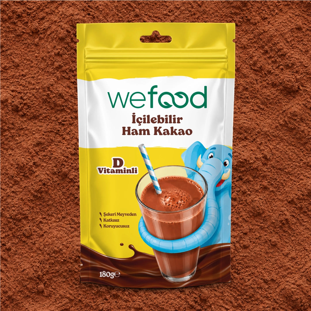 Wefood İçilebilir Ham Kakao 180 gr 2'li