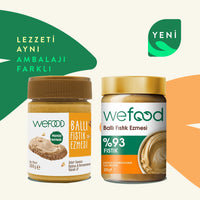 Wefood Şekersiz Ham Ballı Fıstık Ezmesi 300 gr (Fıstık Parçacıklı)